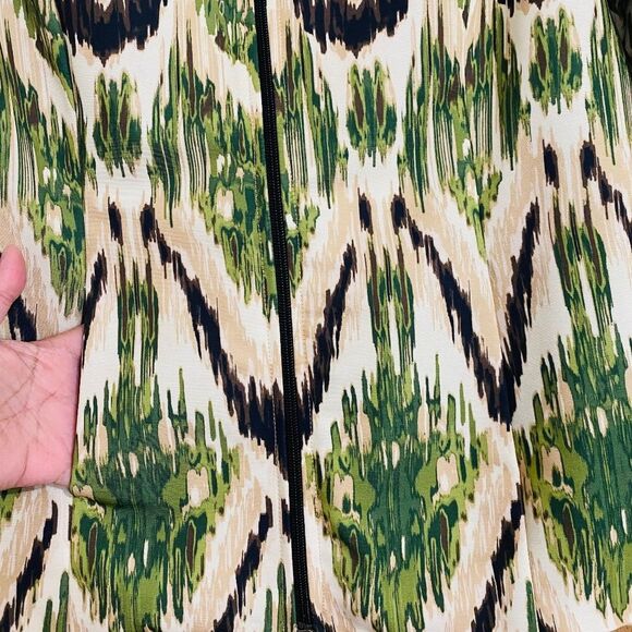 Preston & York Women’s Green Multi Zip Front Blazer Jacket Sz-10 - Picture 3 of 6